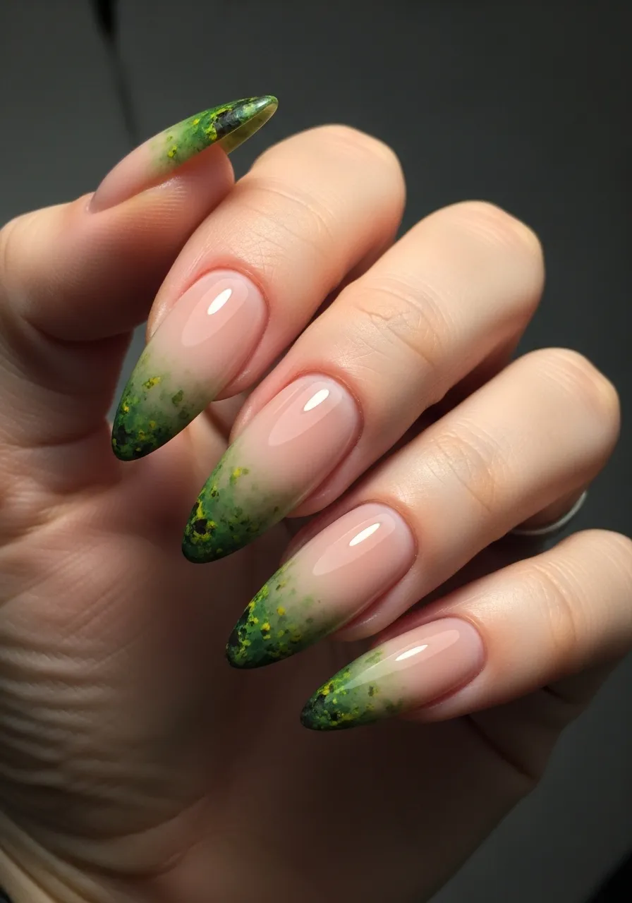 Rotten Fingertip Gradient Nails