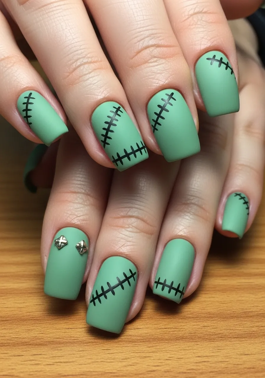 Frankenstein Stitched Nails