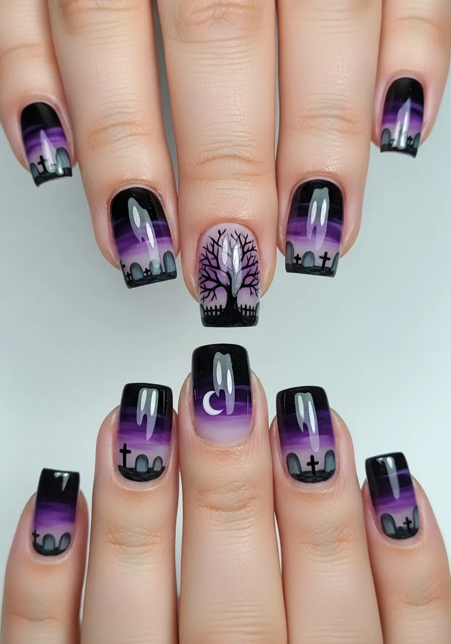 Graveyard Scene Across All Nails