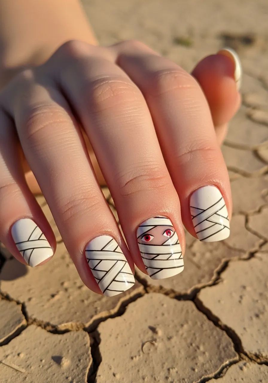 Mummy Wrap Nails