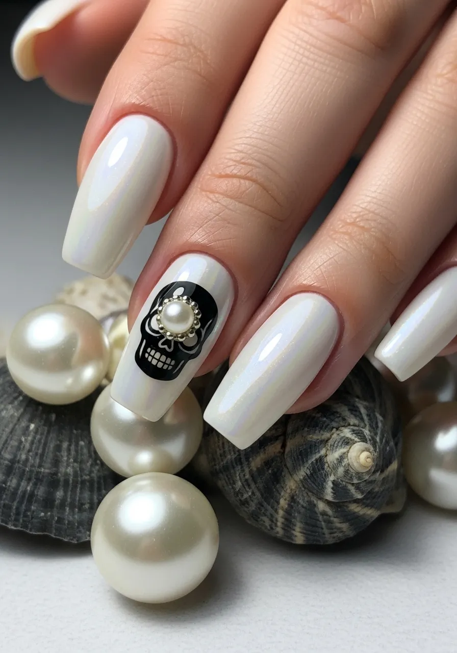 Pearl and Pirate Nails