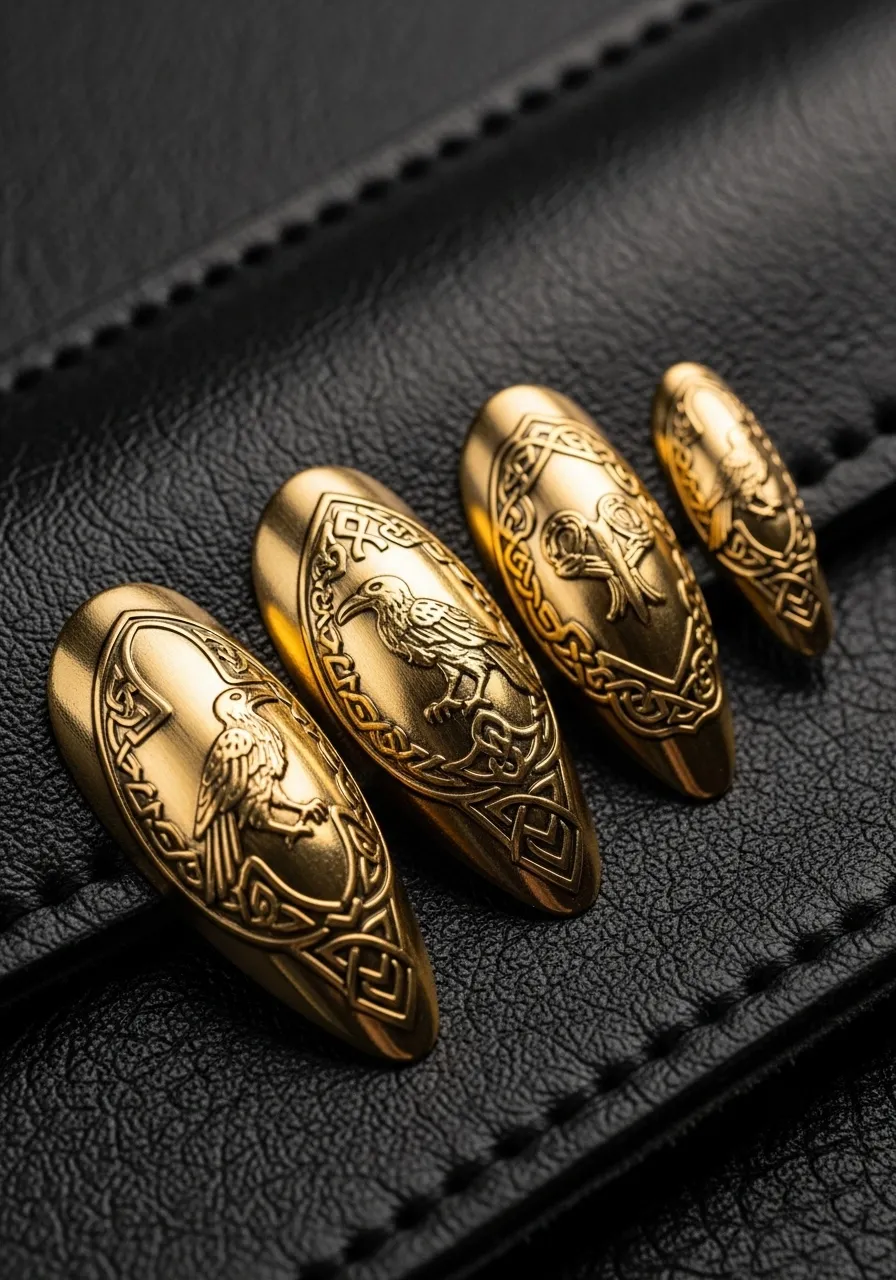 Gold Armor Nails