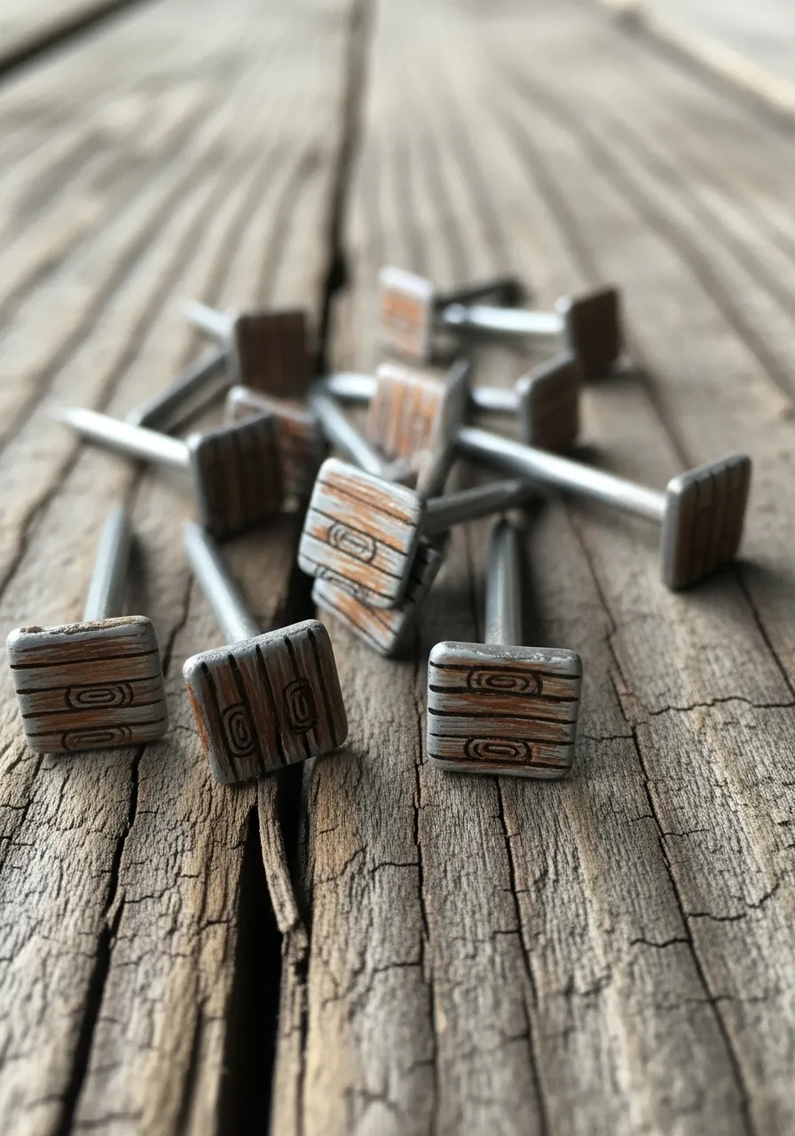 Weathered Wood Grain Nails