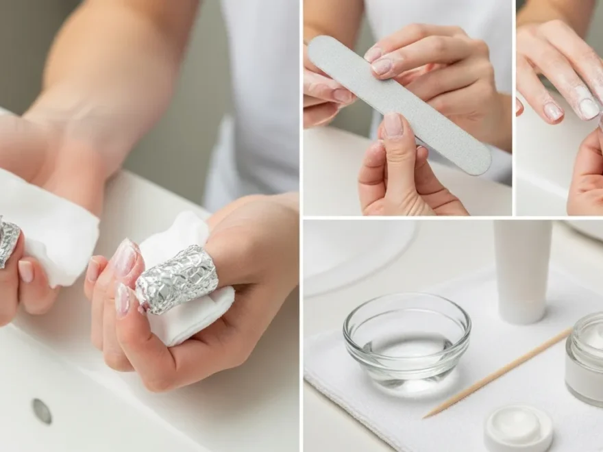 Remove Gel Nail Polish at Home
