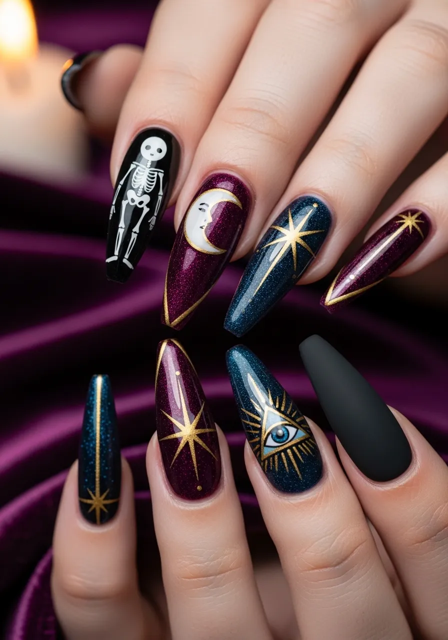 Tarot Card Inspired Nail Art