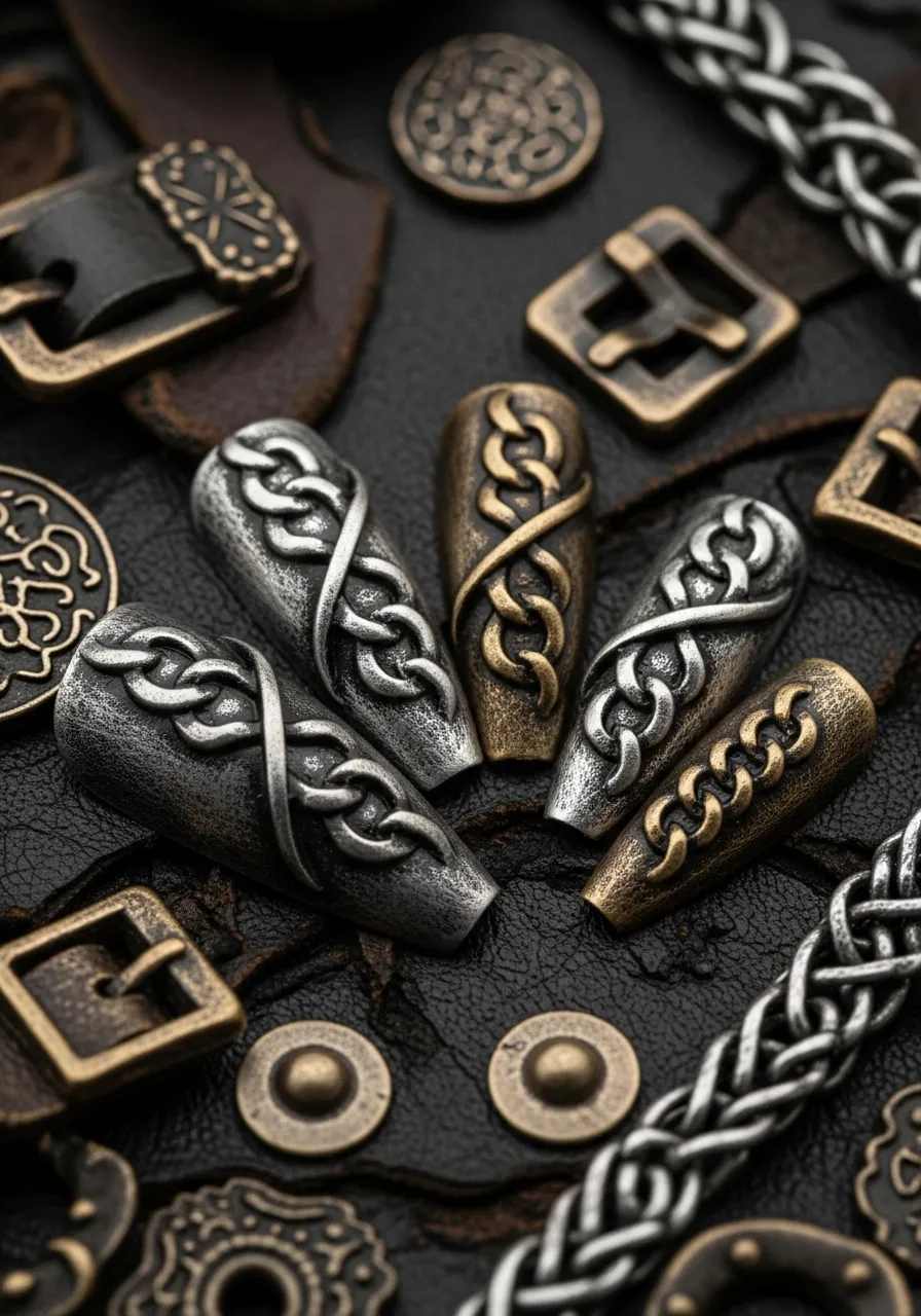 Chain Texture Nails