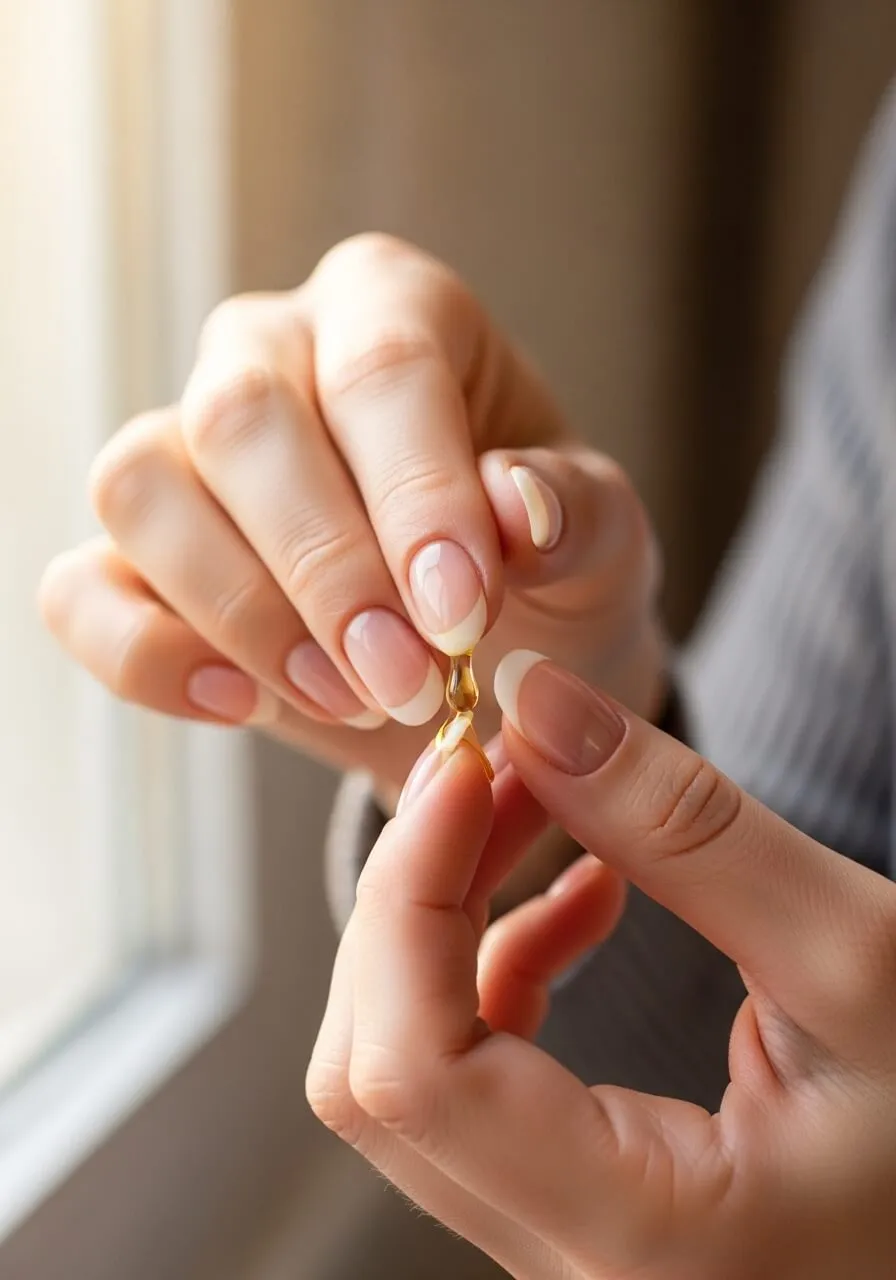 Applying Homemade Cuticle Oil