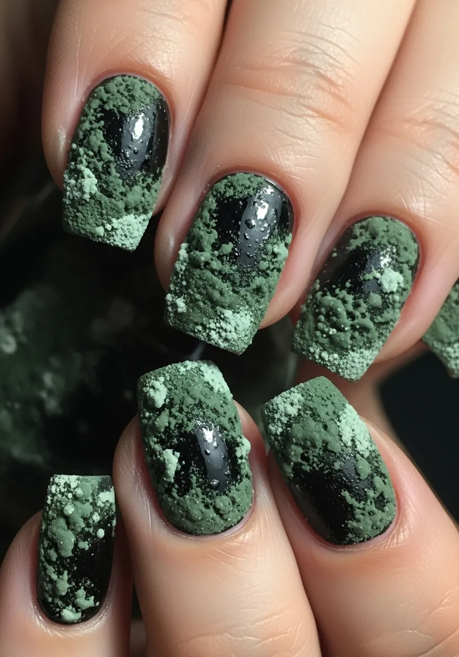 Mold Growth Nail Art
