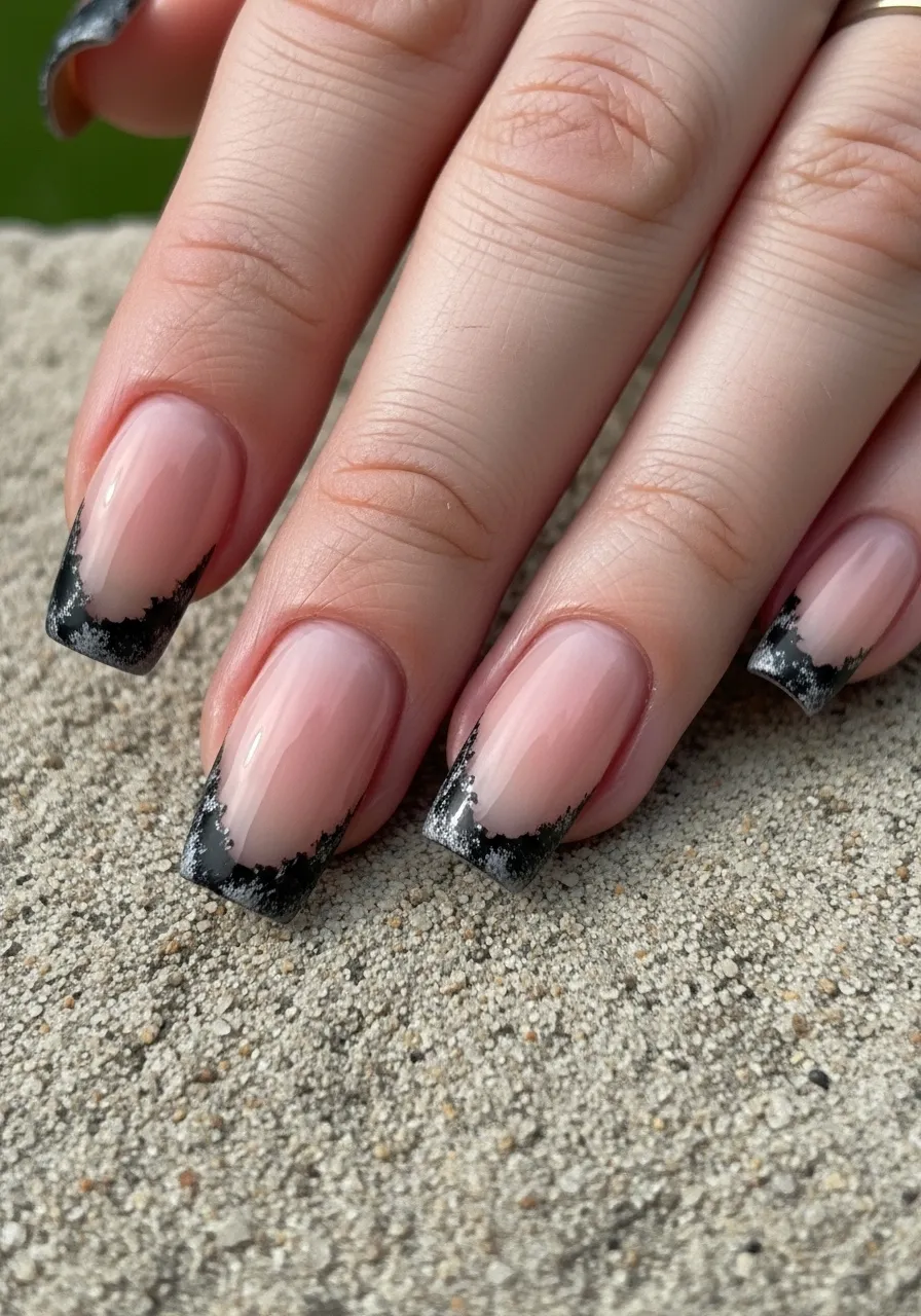 Distressed French Tips