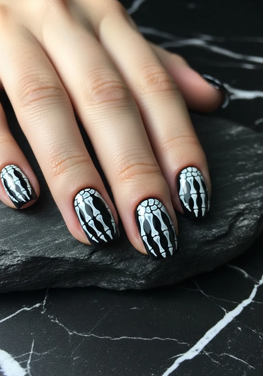 Skeleton Hand Nails
