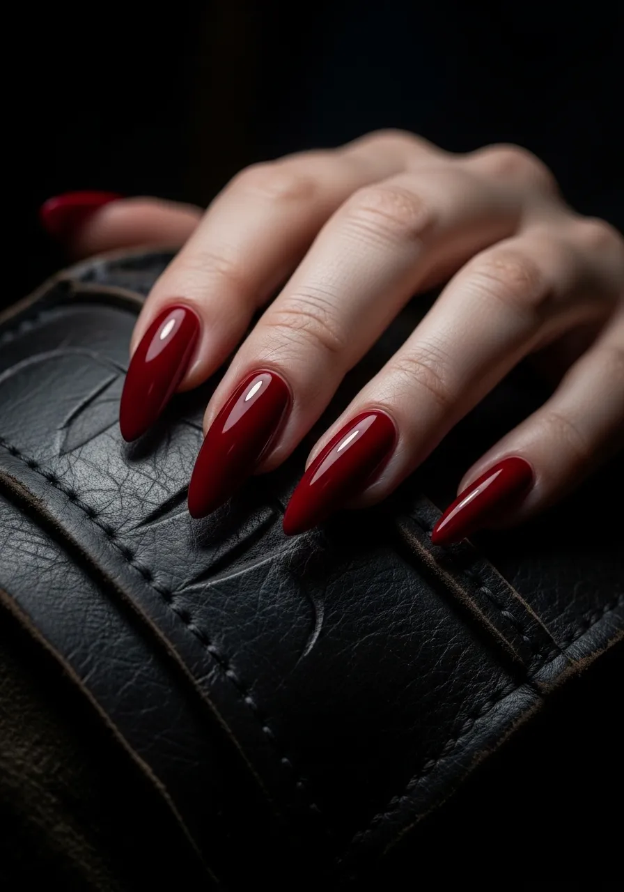 Blood Red Viking Nails