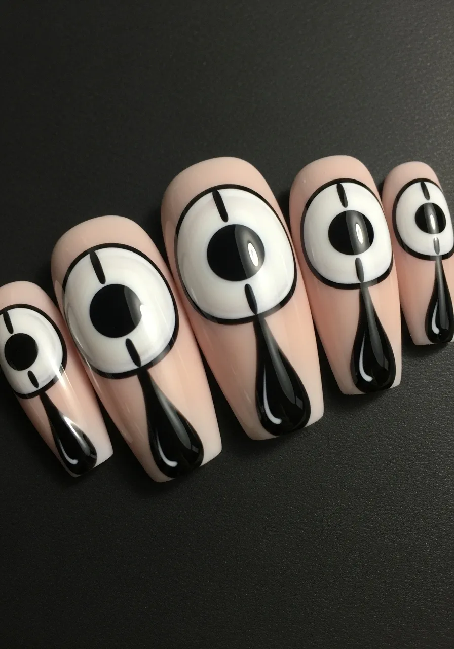 Black Teardrop Clown Eyes
