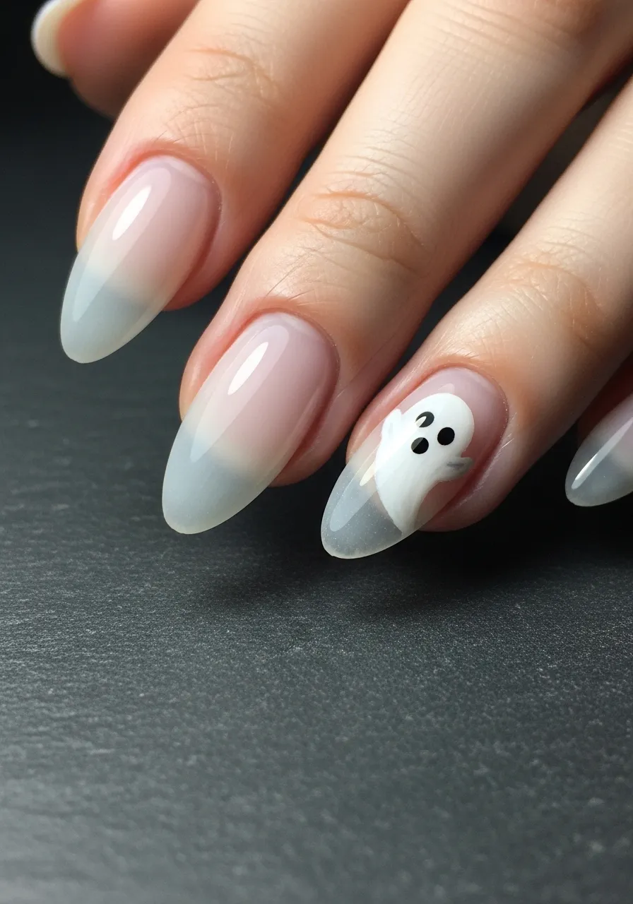 Ghost Accent Nails