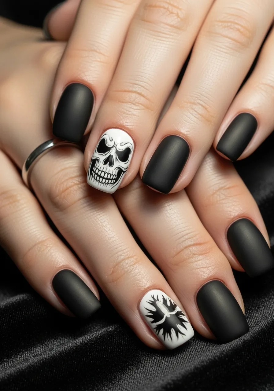 Skull Accent Nail