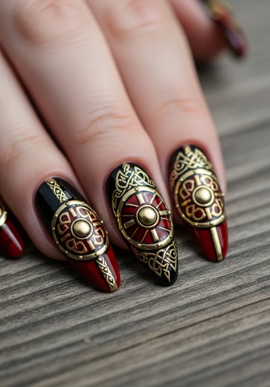Viking Shield Nails