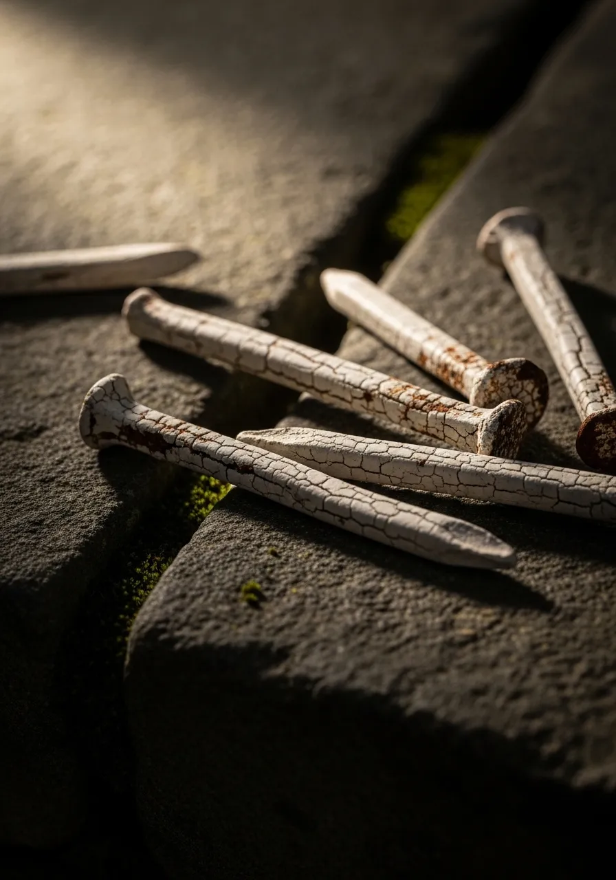 Bone White Ancient Nails