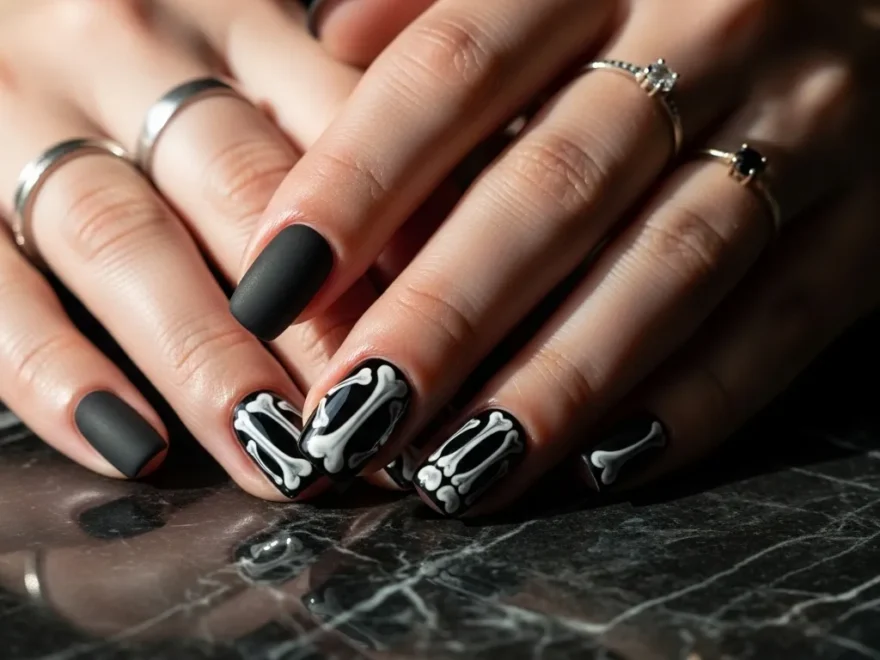Skeleton Nail Ideas