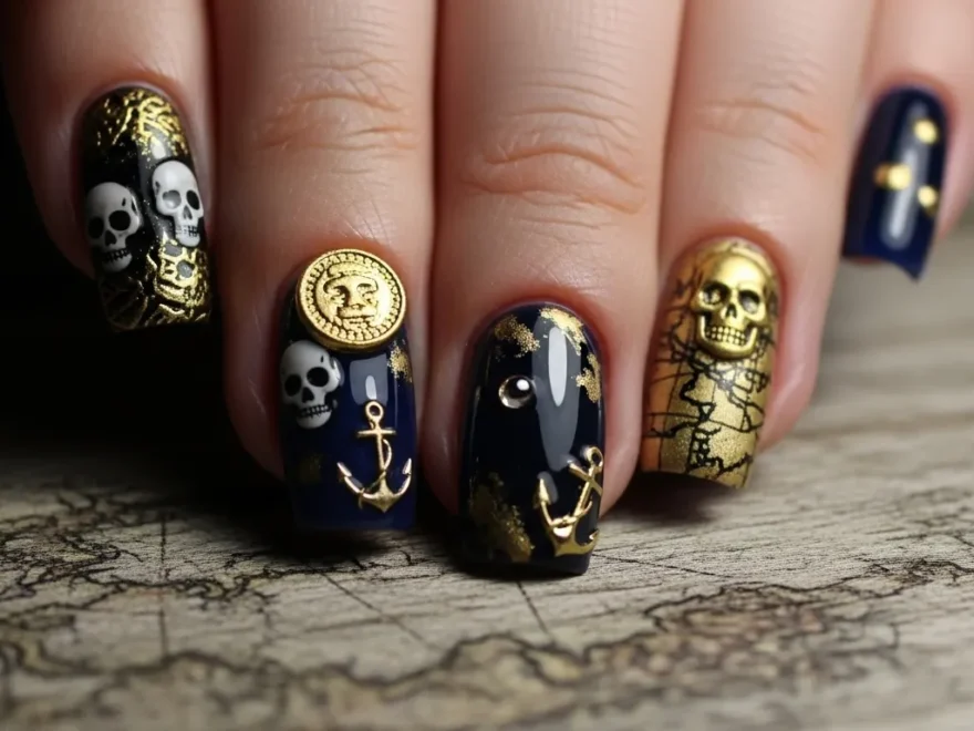 Pirate Nail Ideas