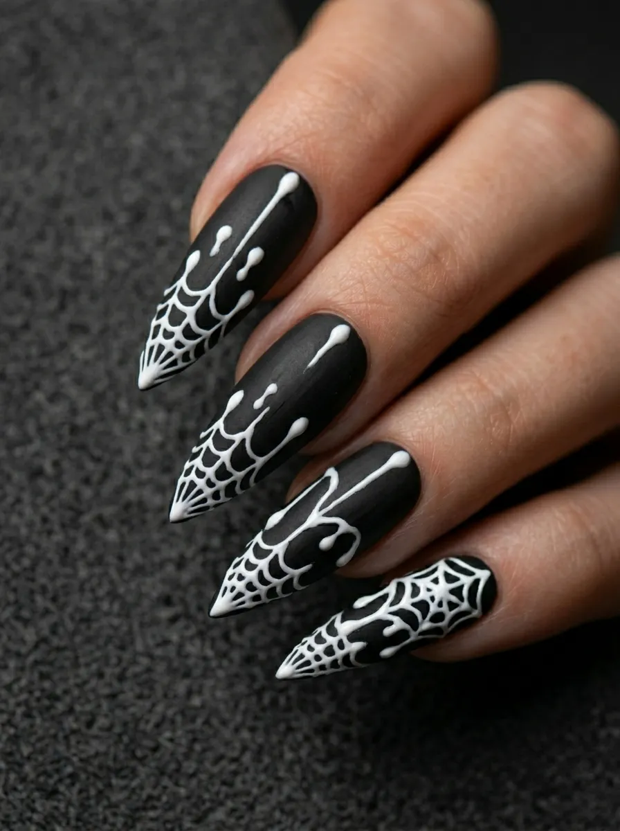 Dripping Web Nails