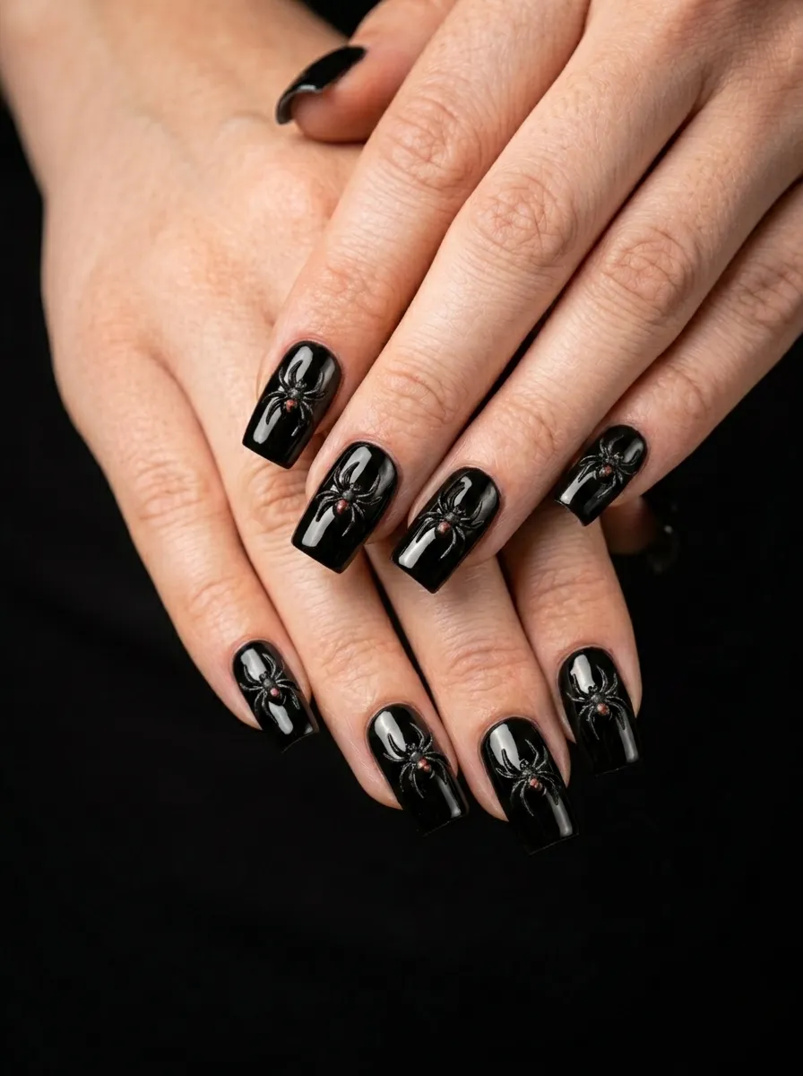 3D Resin Spider Nails