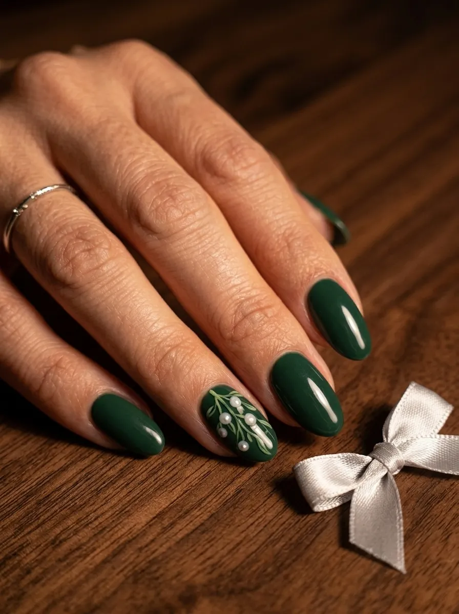Mistletoe Nails
