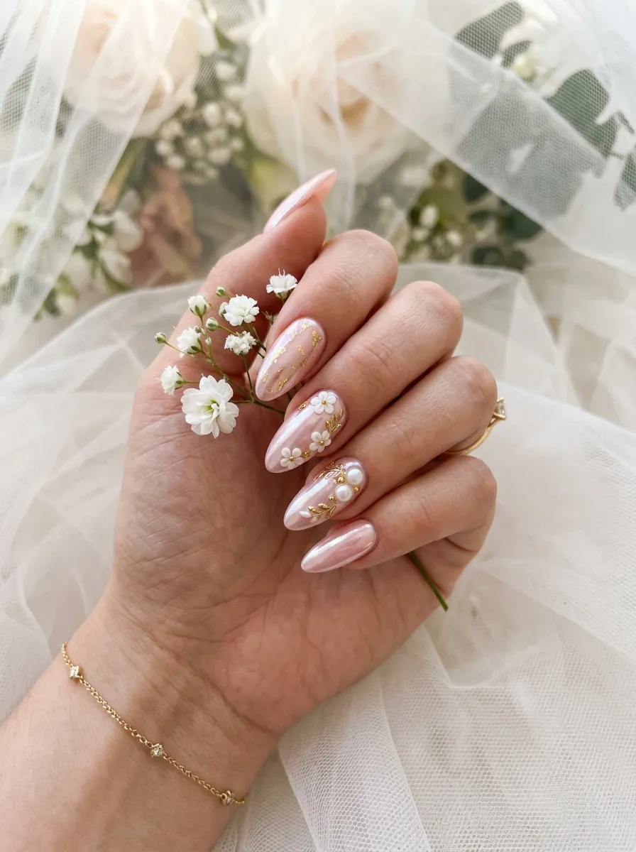 Pink Chrome Nail Art for Special Occasions