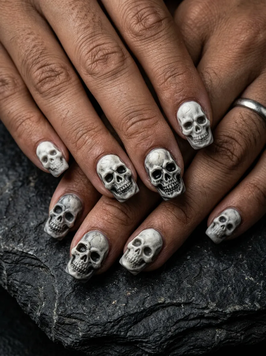 3D Skull Nails