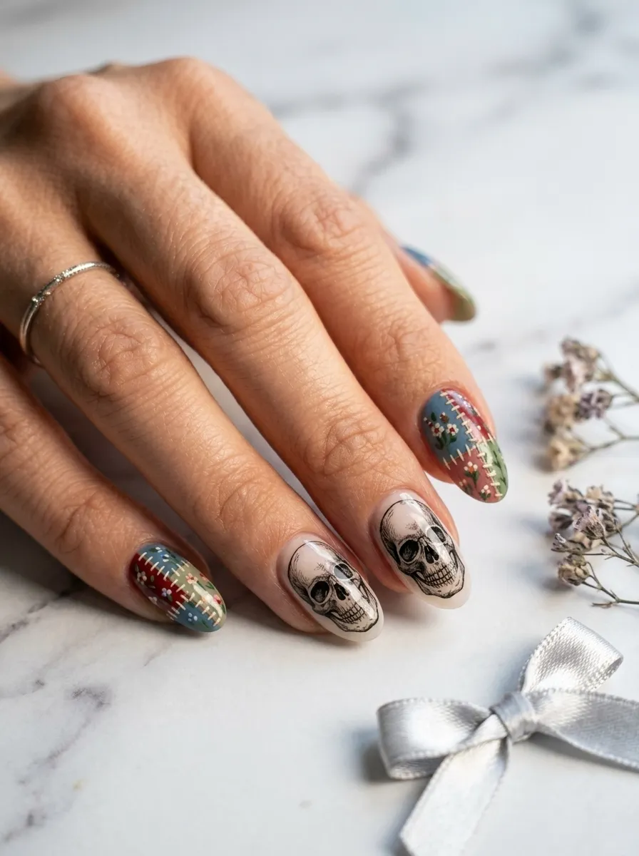 Sally Floral Detail Nails