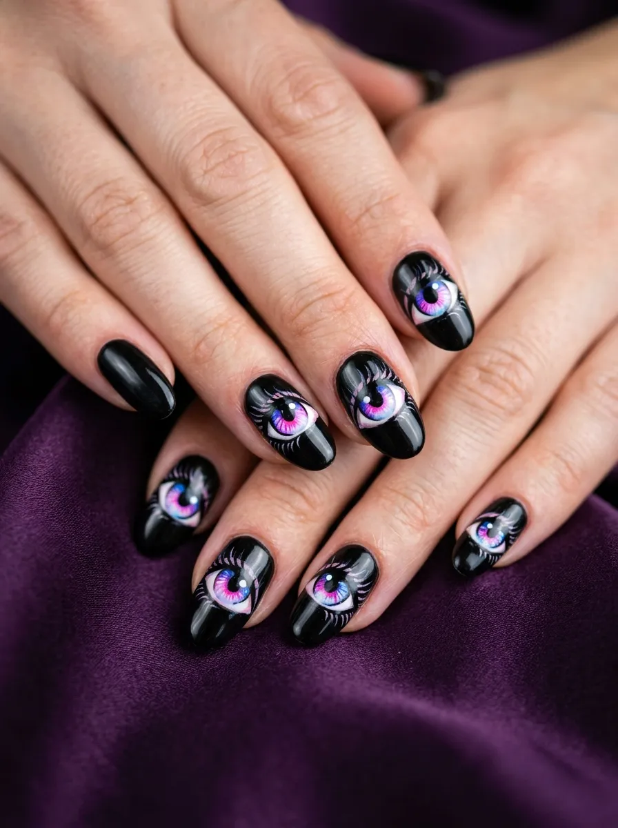 Anime Eye Nail Art