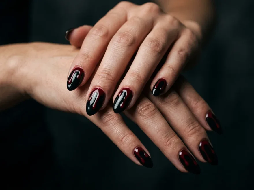 Blood Drip Nail Ideas