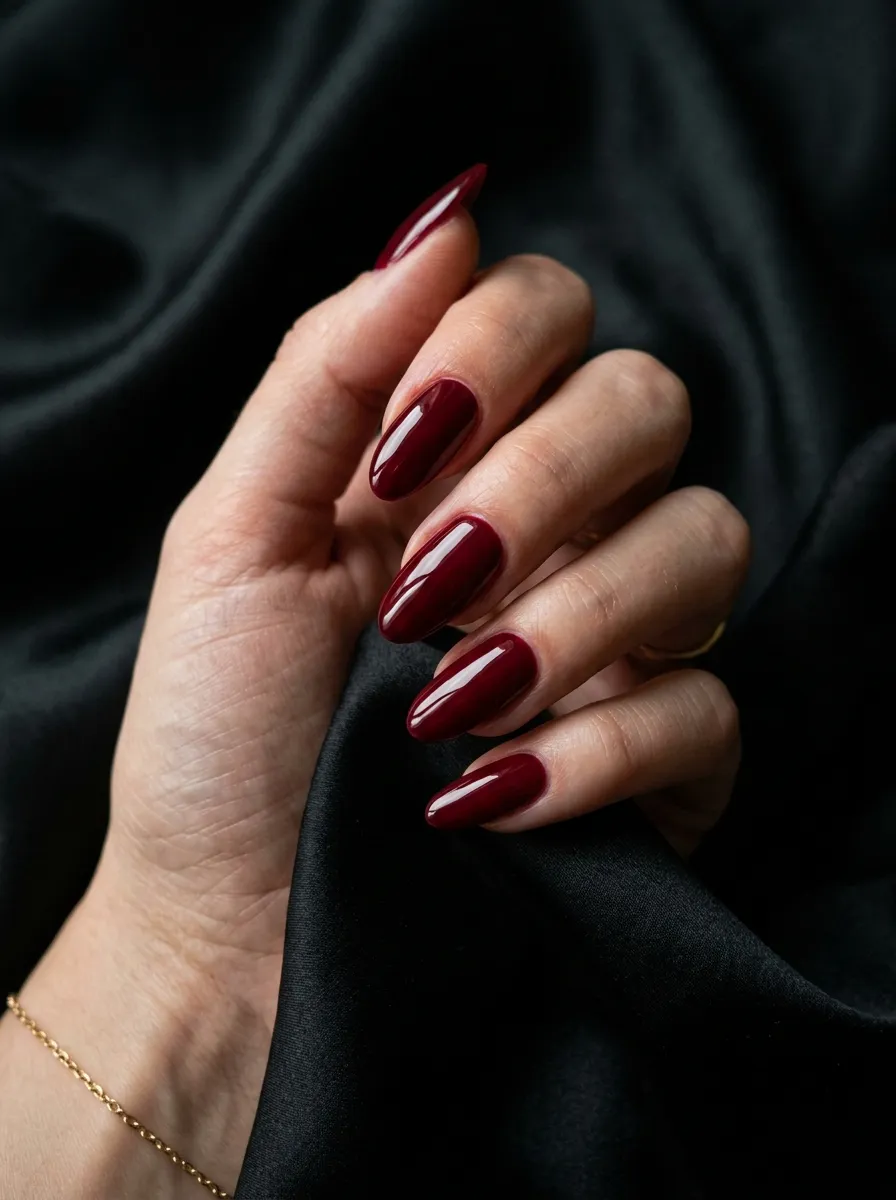 Blood Moon Red Nails