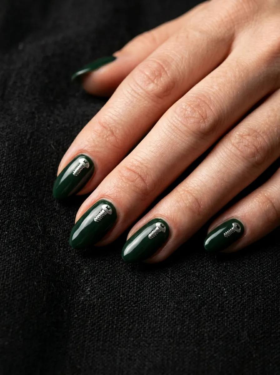 Bolt and Nut Detail Nails