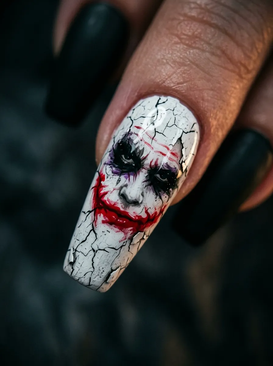Cracked Clown Face Design