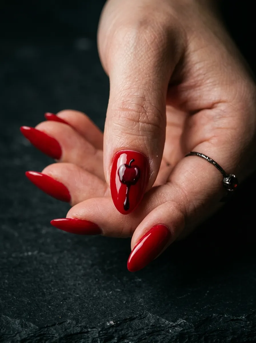 Dripping Poison Apple Nails