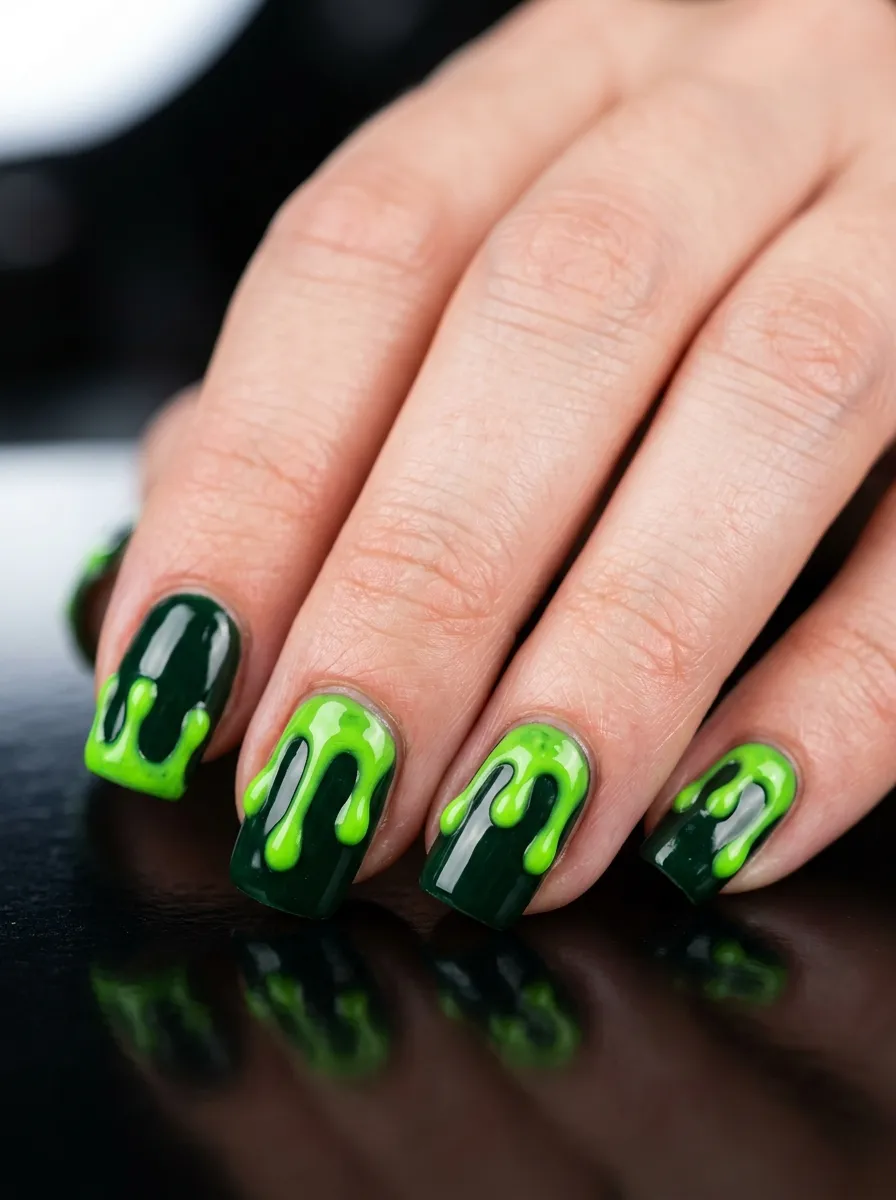 Dripping Slime Nails
