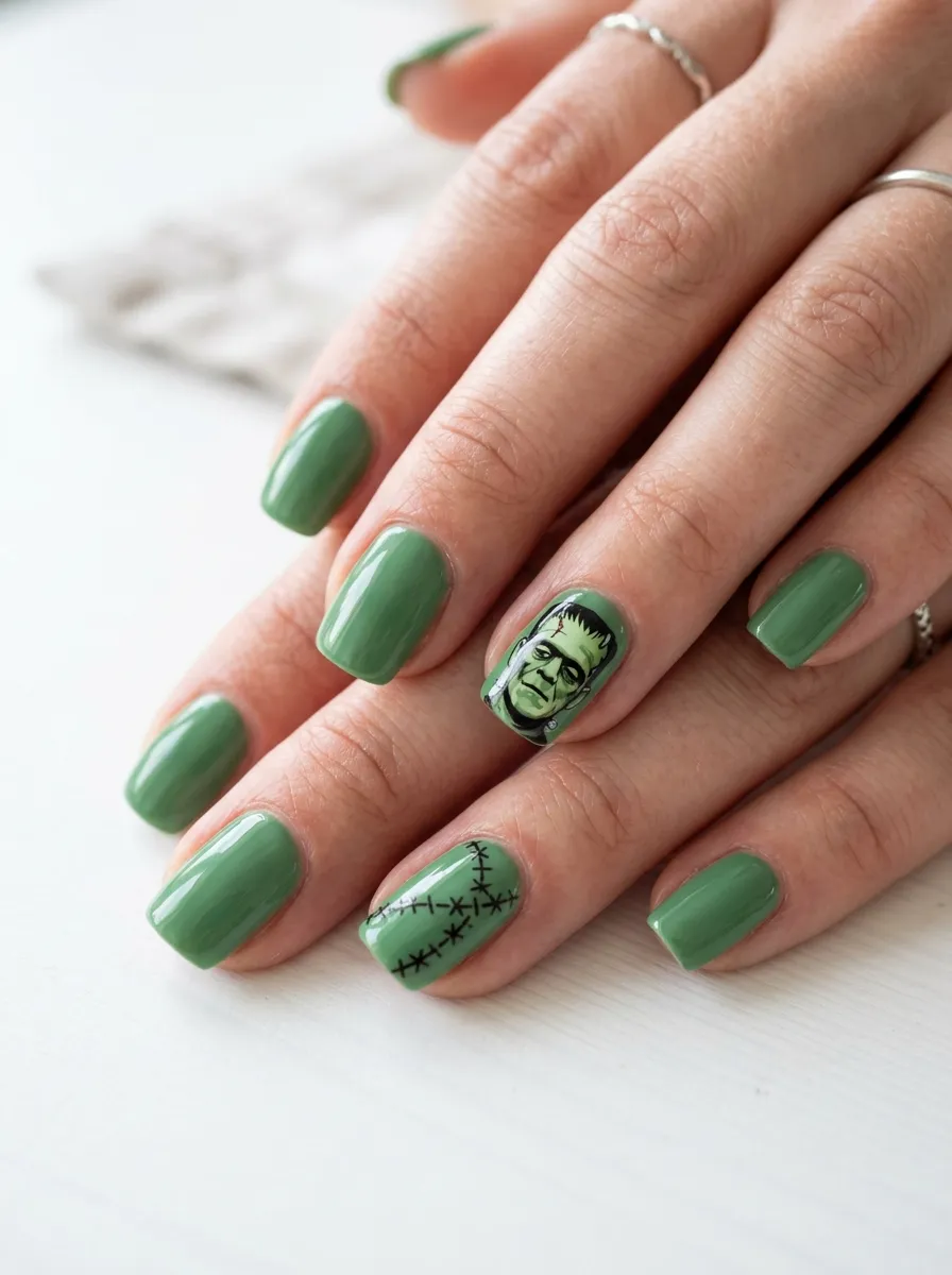 Frankenstein Nail Stickers and Decals