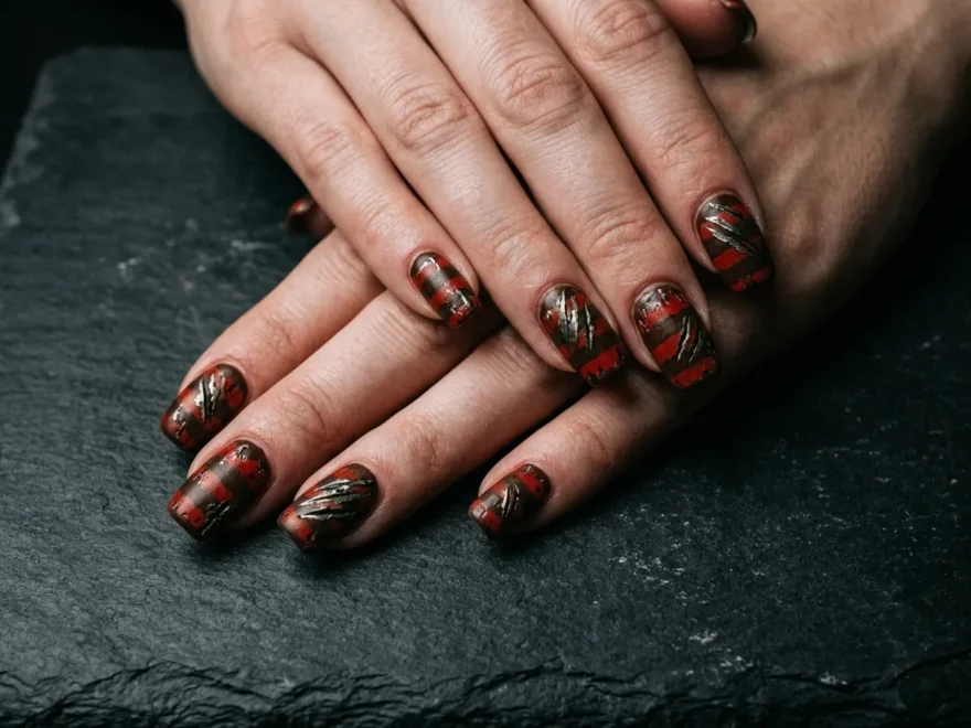 Freddy Krueger Nail Ideas