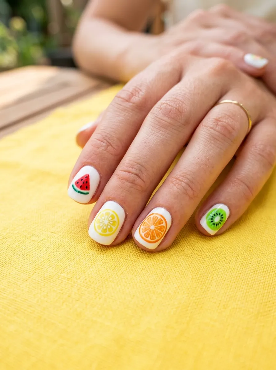 Fruit Slice Nail Art