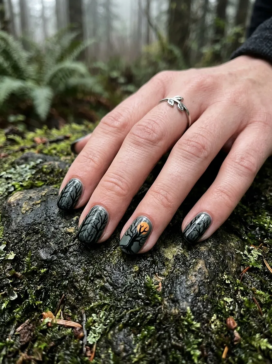 Haunted Forest Nails