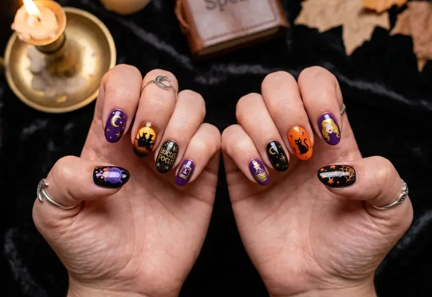 Hocus Pocus Nail Ideas