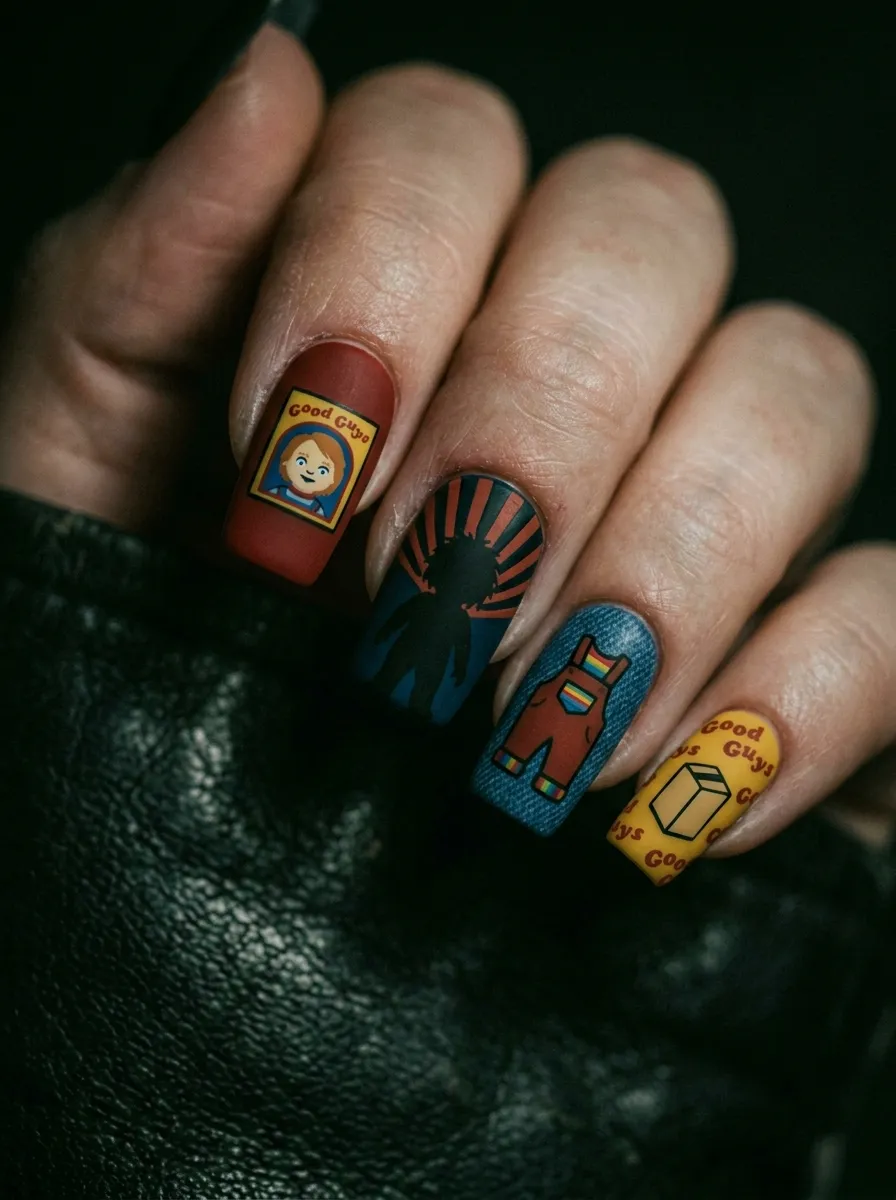 Horror Film Poster Nails