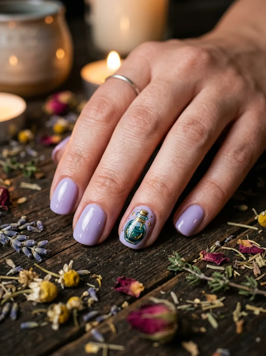 Potion Bottle Nail Art