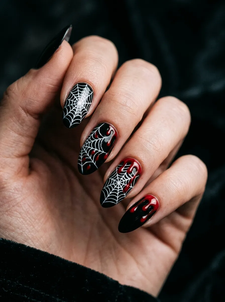 Spiderweb and Blood Drip Combo