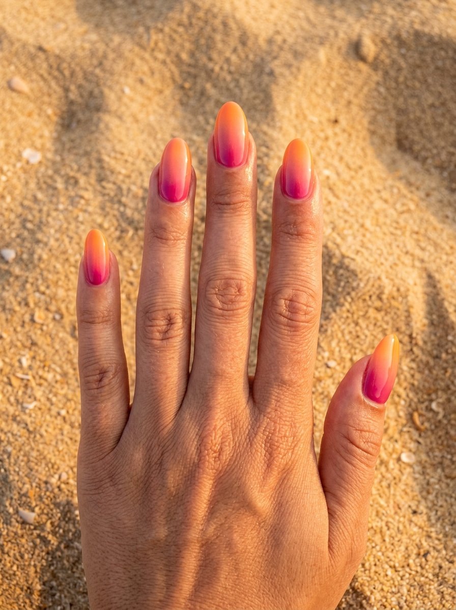 Sunset Gradient Nails
