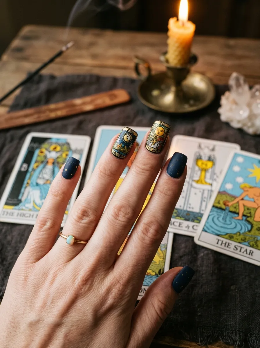 Tarot Card Nail Art