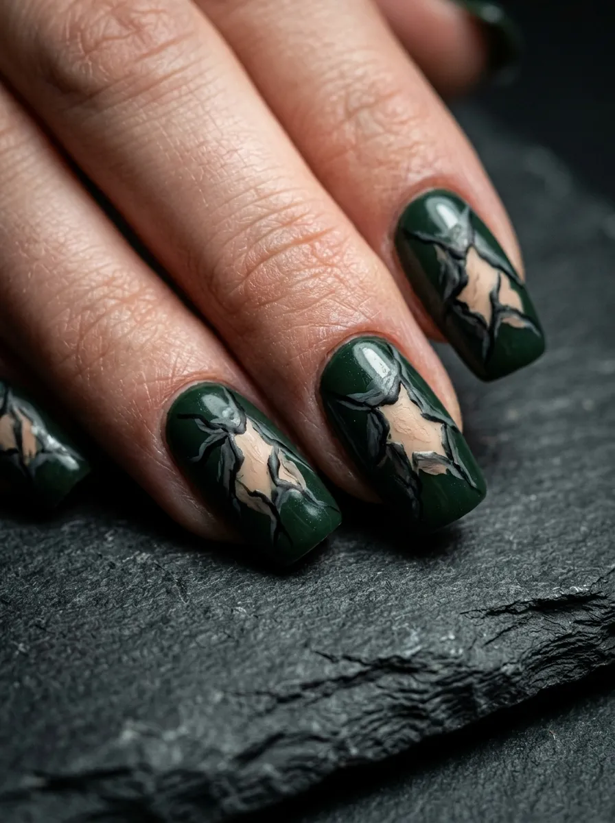 Torn Skin Texture Nails