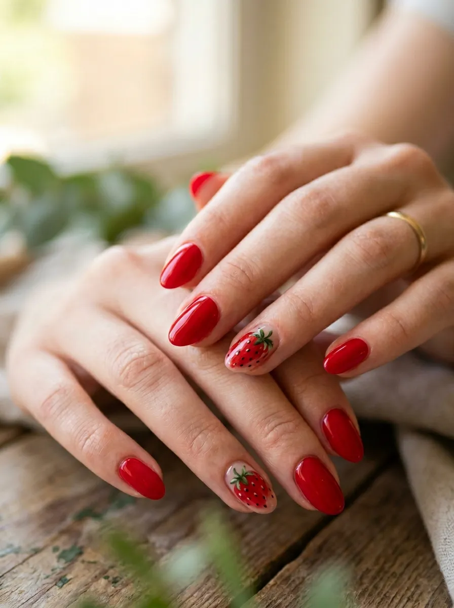 Strawberry Print Accents
