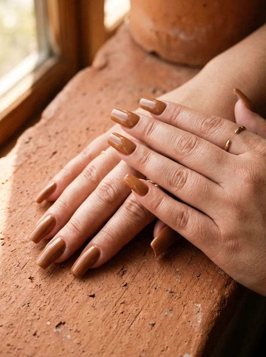 Long Square Nails with Rounded Corners