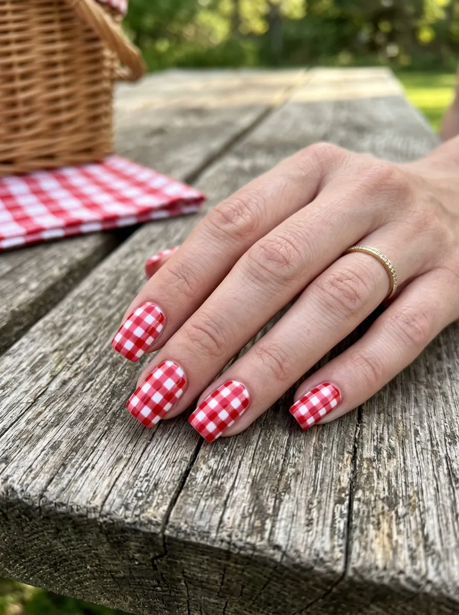 Red and White Gingham