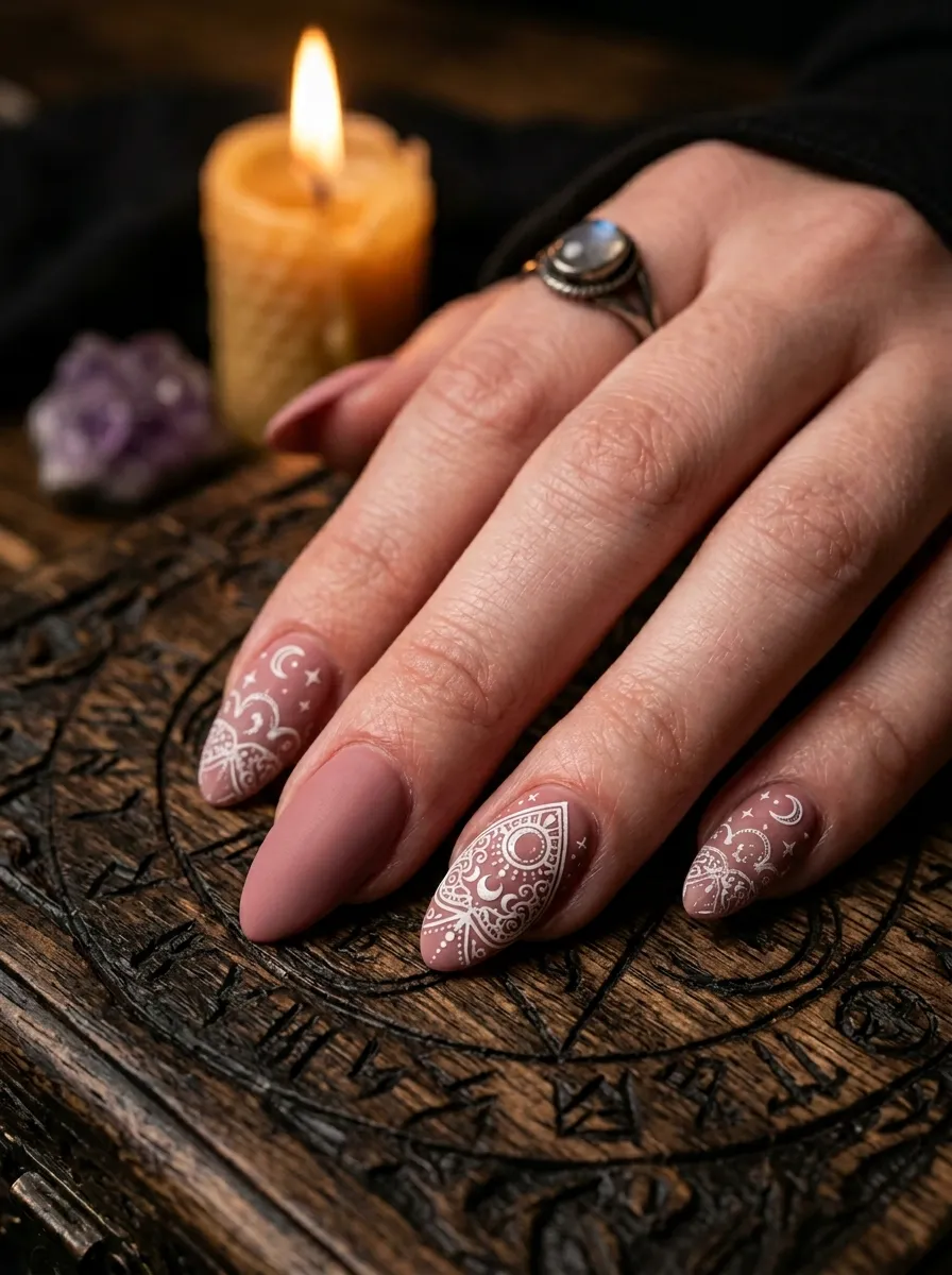 32 Pink Spooky Nails Ideas Cute Yet Creepy